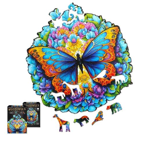 WOODIMALS PUZZLE LEGNO"FARFALLA"