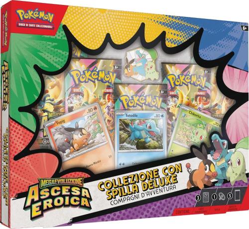 CARTE POKEMON 2.5 DELUXE COLLEZIONE CON SPILLA PIN COLLECTION 2026