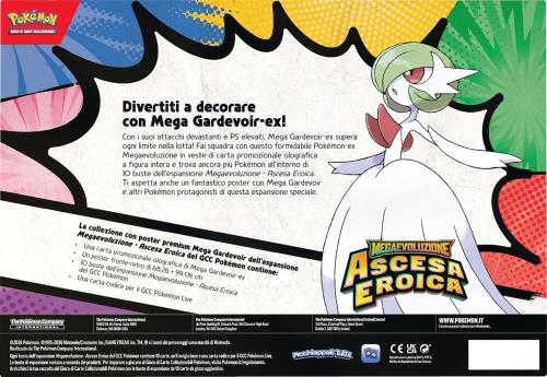 CARTE POKEMON COLLEZIONE PREMIUM ASCESA EROICA MEGA GARDEVOIR
