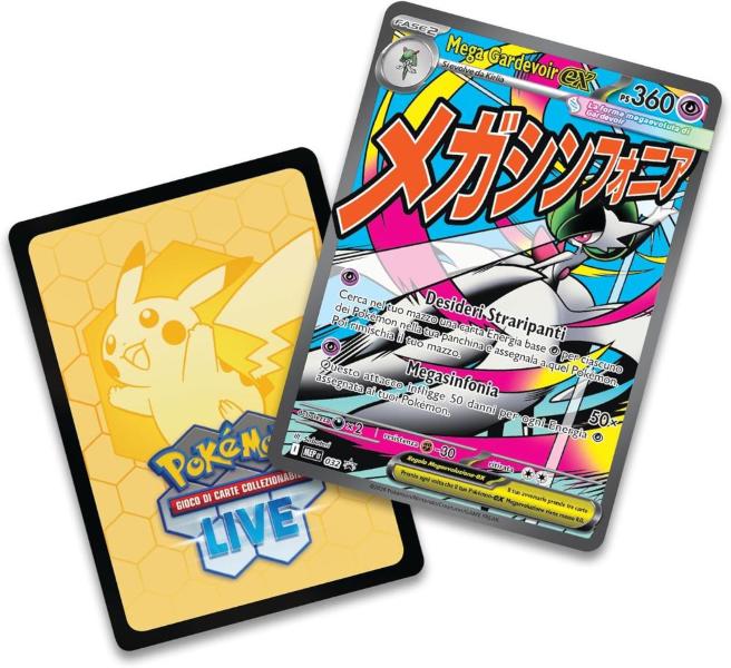 CARTE POKEMON COLLEZIONE PREMIUM ASCESA EROICA MEGA GARDEVOIR