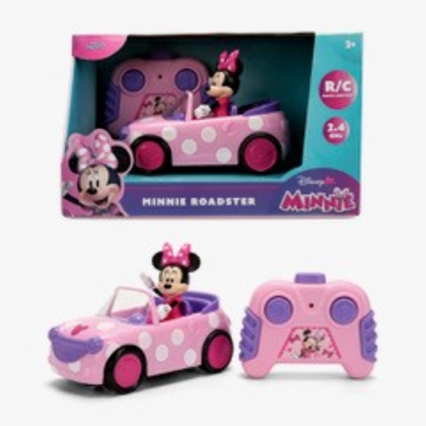 AUTO RADIOCOMANDATA MINNIE MOUSE TOPOLINA ROADSTER IN SCALA 1:32