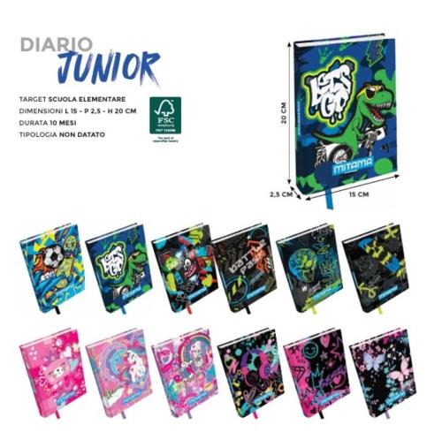DIARIO MITAMA JUNIOR - MISURA GRANDE 15X20 CM