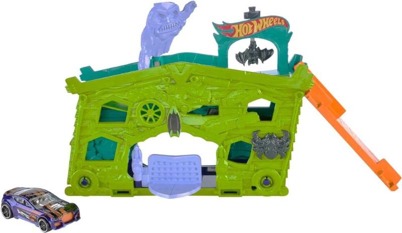 HOT WHEELS FOLD OUT PLAYSET GHOST GARAGE