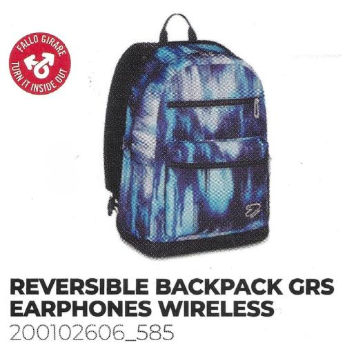 ZAINO REVERSIBLE GRS CON AURICOLARI WIRELESS SEVEN COLD WINTER