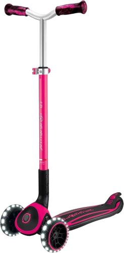 GLOBBER MONOPATTINO 3 RUOTE PRIMO PIEGHEVOLE RICHIUDIBILE ACE LIGHTS FUCSIA