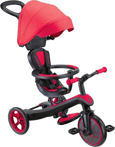 GLOBBER - EXPLORER TRICICLO TRIKE 4IN1 DELUXE PLAY - ROSSO