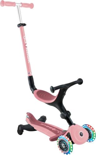 GLOBBER MONOPATTINO GO UP ACTIVE LIGHTS 360° - ROSA PASTELLO PROFONDO