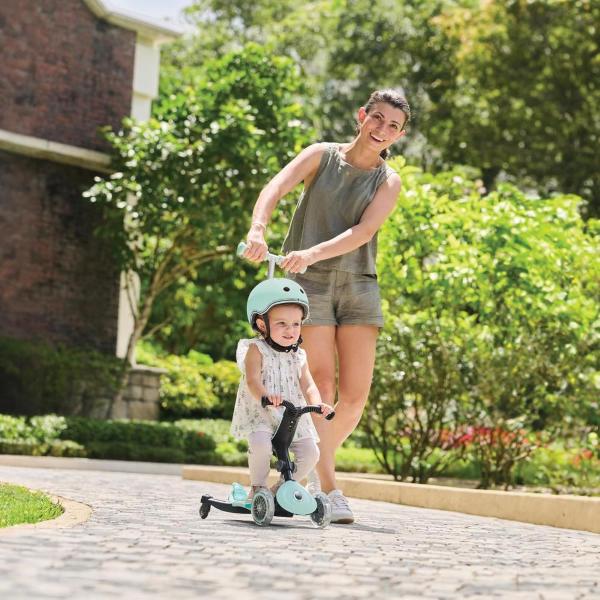 GLOBBER MONOPATTINO GO UP ACTIVE LIGHTS 360° - ROSA PASTELLO PROFONDO