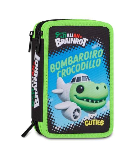 ASTUCCIO 3 ZIP BOMBARDIRO CROCODILLO SKIFIDOL ITALIAN BRAINROT