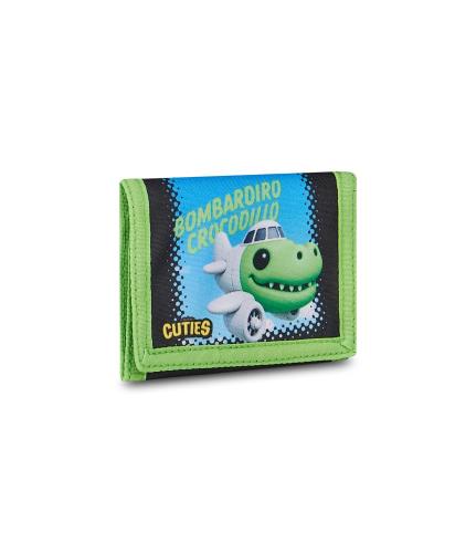 PORTAFOGLIO VELCRO WALLET BOMBARDIRO CROCODILLO SKIFIDOL ITALIAN BRAINROT