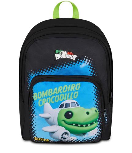 ZAINO SCUOLA BOMBARDIRO CROCODILLO SKIFIDOL ITALIAN BRAINROT
