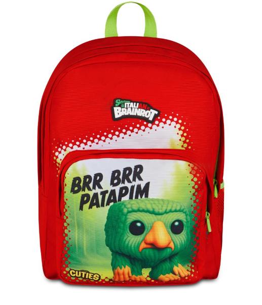 ZAINO SCUOLA BRR BRR PATAPIM SKIFIDOL ITALIAN BRAINROT