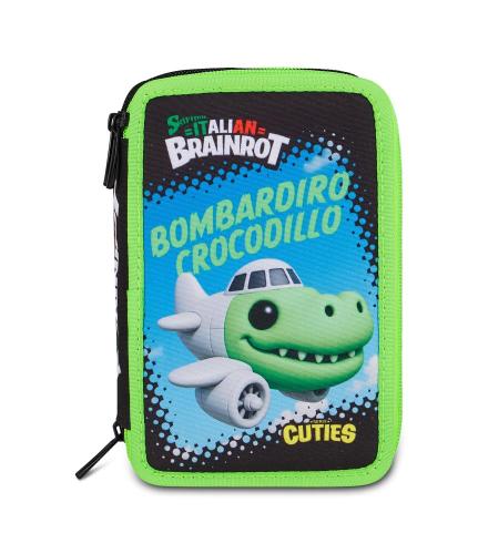 ASTUCCIO 3 ZIP BOMBARDIRO CROCODILLO SKIFIDOL ITALIAN BRAINROT