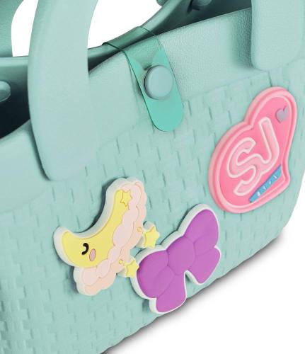 BORSETTINA MIDI SJ GANG GIRLY PINS - TURCHESE