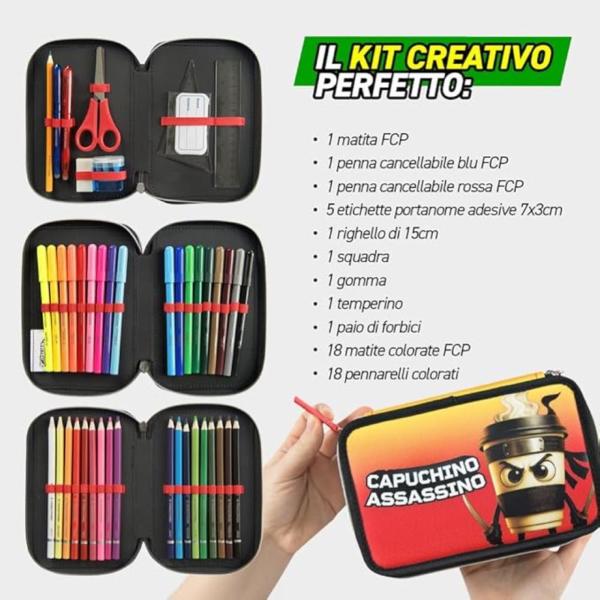 ASTUCCIO 3 ZIP CORREDO CAPUCHINO SKIFIDOL ITALIAN BRAINROT