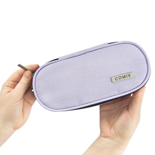 ASTUCCIO BUSTINA OVALE ORGANIZZATO LUREX LILLA