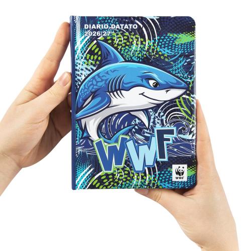 DIARIO AGENDA 12 MESI STANDARD SQUALO WWF ILLUSTRATO