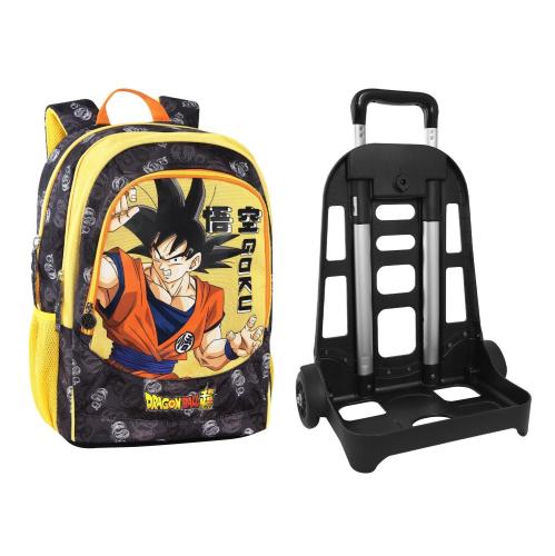 ZAINO ORGANIZZATO CON TROLLEY STACCABILE DRAGON BALL SUPER