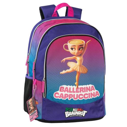 ZAINO SCUOLA ORGANIZZATO BALLERINA SKIFIDOL ITALIAN BRAINROT