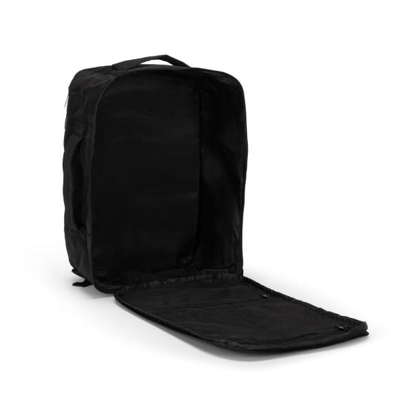 ZAINO DA VIAGGIO TRAVEL BACKPACK MONOCOLORE NERO COMIX