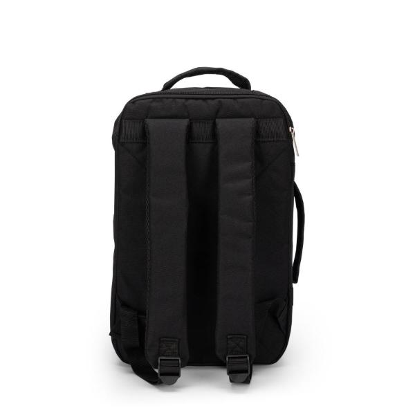 ZAINO DA VIAGGIO TRAVEL BACKPACK MONOCOLORE NERO COMIX