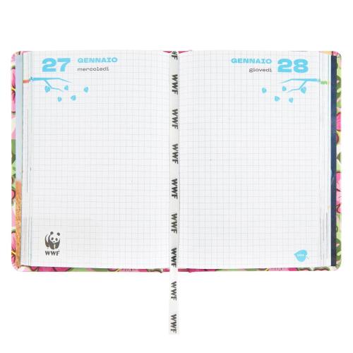 DIARIO 12 MESI STANDARD LEOPARDO WWF ILLUSTRATO