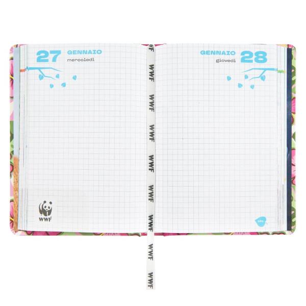 DIARIO 12 MESI STANDARD LEOPARDO WWF ILLUSTRATO