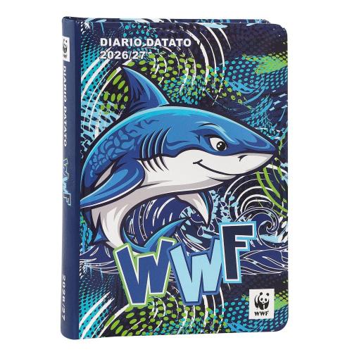 DIARIO AGENDA 12 MESI STANDARD SQUALO WWF ILLUSTRATO