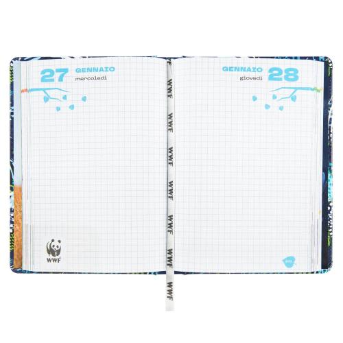 DIARIO AGENDA 12 MESI STANDARD SQUALO WWF ILLUSTRATO