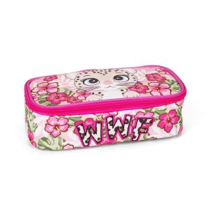 ASTUCCIO BUSTINA OVALE ORGANIZZATO WWF ILLUSTRATO LEOPARDO