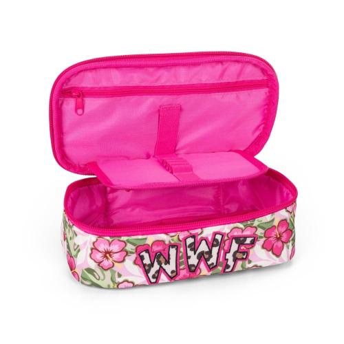 ASTUCCIO BUSTINA OVALE ORGANIZZATO WWF ILLUSTRATO LEOPARDO