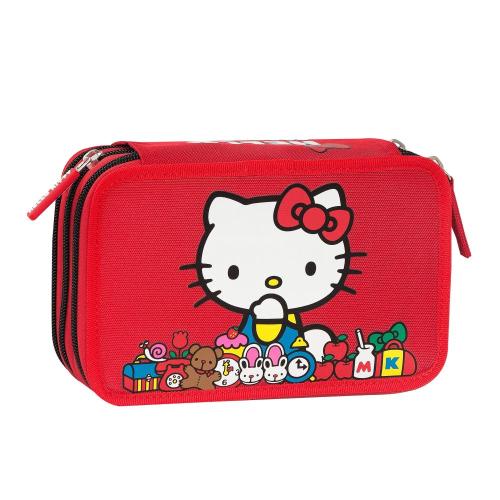 ASTUCCIO CORREDO 3 ZIP HELLO KITTY