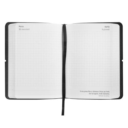 DIARIO AGENDA 16 MESI DAY MINI COMIX U YOURSELF ALL BLACK