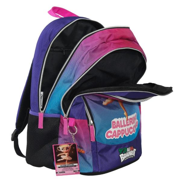 ZAINO SCUOLA ORGANIZZATO BALLERINA SKIFIDOL ITALIAN BRAINROT