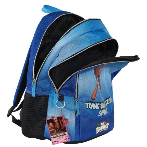 ZAINO SCUOLA ORGANIZZATO TUNG TUNG SKIFIDOL ITALIAN BRAINROT