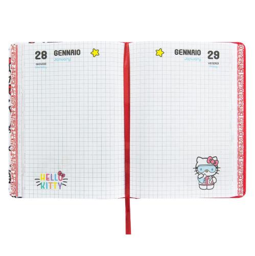SUPERDIARIO STANDARD DATATO PATCH ALLOVER HELLO KITTY