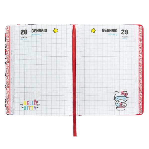 SUPERDIARIO STANDARD DATATO PATCH ALLOVER HELLO KITTY