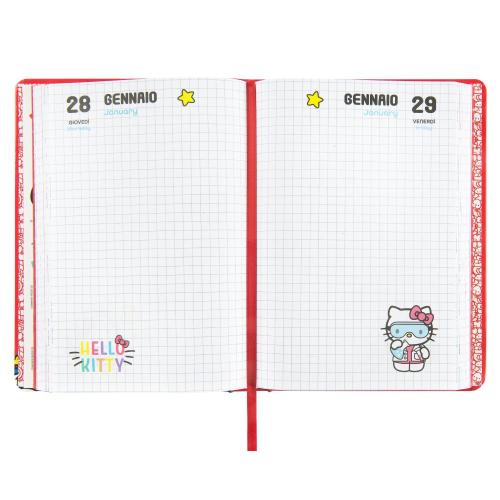 SUPERDIARIO STANDARD DATATO ROSSO HELLO KITTY