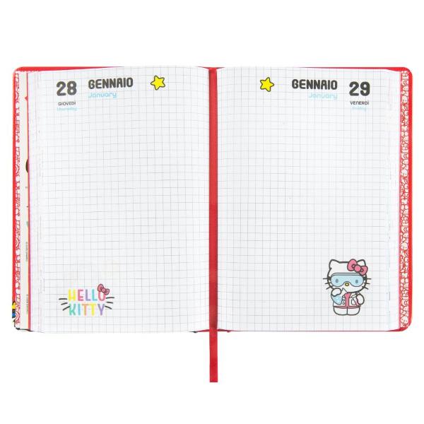 SUPERDIARIO STANDARD DATATO ROSSO HELLO KITTY