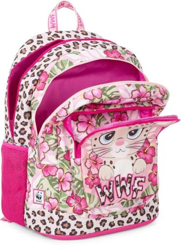 ZAINO ORGANIZZATO WWF ILLUSTRATO LEOPARDO