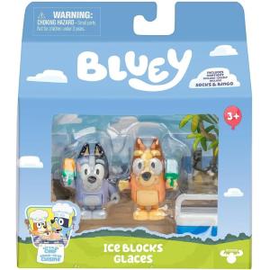 BLUEY PACK 2 PERSONAGGI BINGO E SOCKS CON ACCESSORI