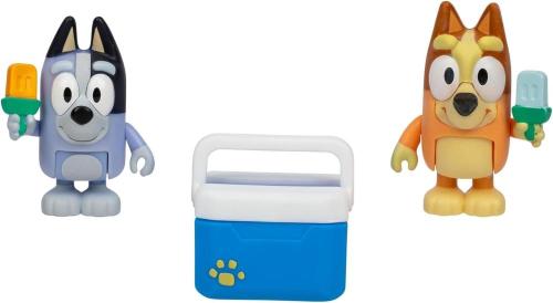 BLUEY PACK 2 PERSONAGGI BINGO E SOCKS CON ACCESSORI