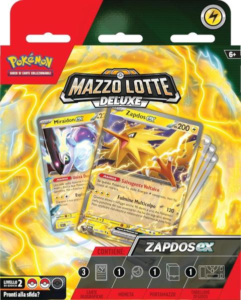 POKEMON MAZZO LOTTA DELUXE ZAPDOS-EX