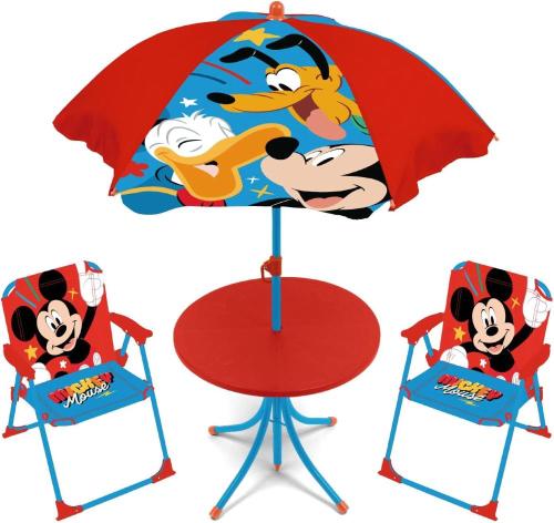 SET DA CAMPEGGIO MICKEY MOUSE TOPOLINO 4 PEZZI PATIO 