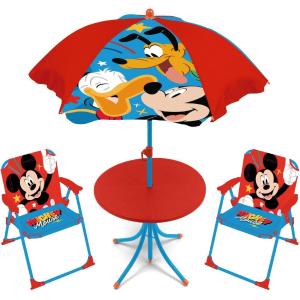 SET DA CAMPEGGIO MICKEY MOUSE TOPOLINO 4 PEZZI PATIO 