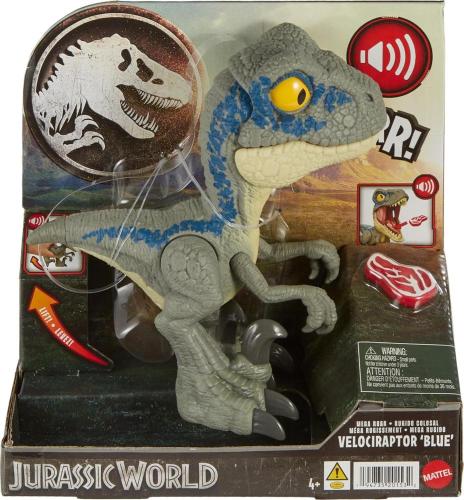 JURASSIC WORLD MEGA ROAR VELOCIRAPTOR BLUE