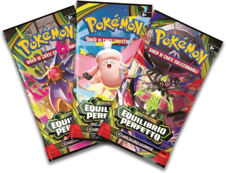 POKEMON M1 MEGAEVOLUZIONE 3 PACK BLISTER EQUILIBRIO PERFETTO