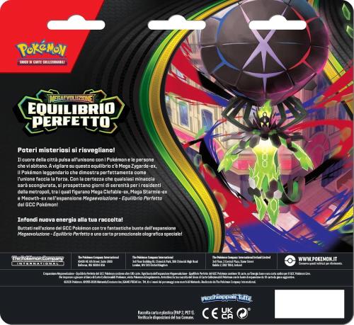 POKEMON M1 MEGAEVOLUZIONE 3 PACK BLISTER EQUILIBRIO PERFETTO