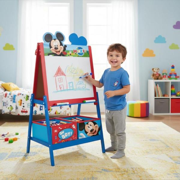 LAVAGNA DOPPIA SUPERFICIE GESSETTI E PENNARELLI MICKEY MOUSE TOPOLINO