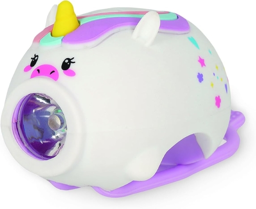 LUCE FRONTALE RICARICABILE PER BICI CON CAMPANELLO UNICORNO